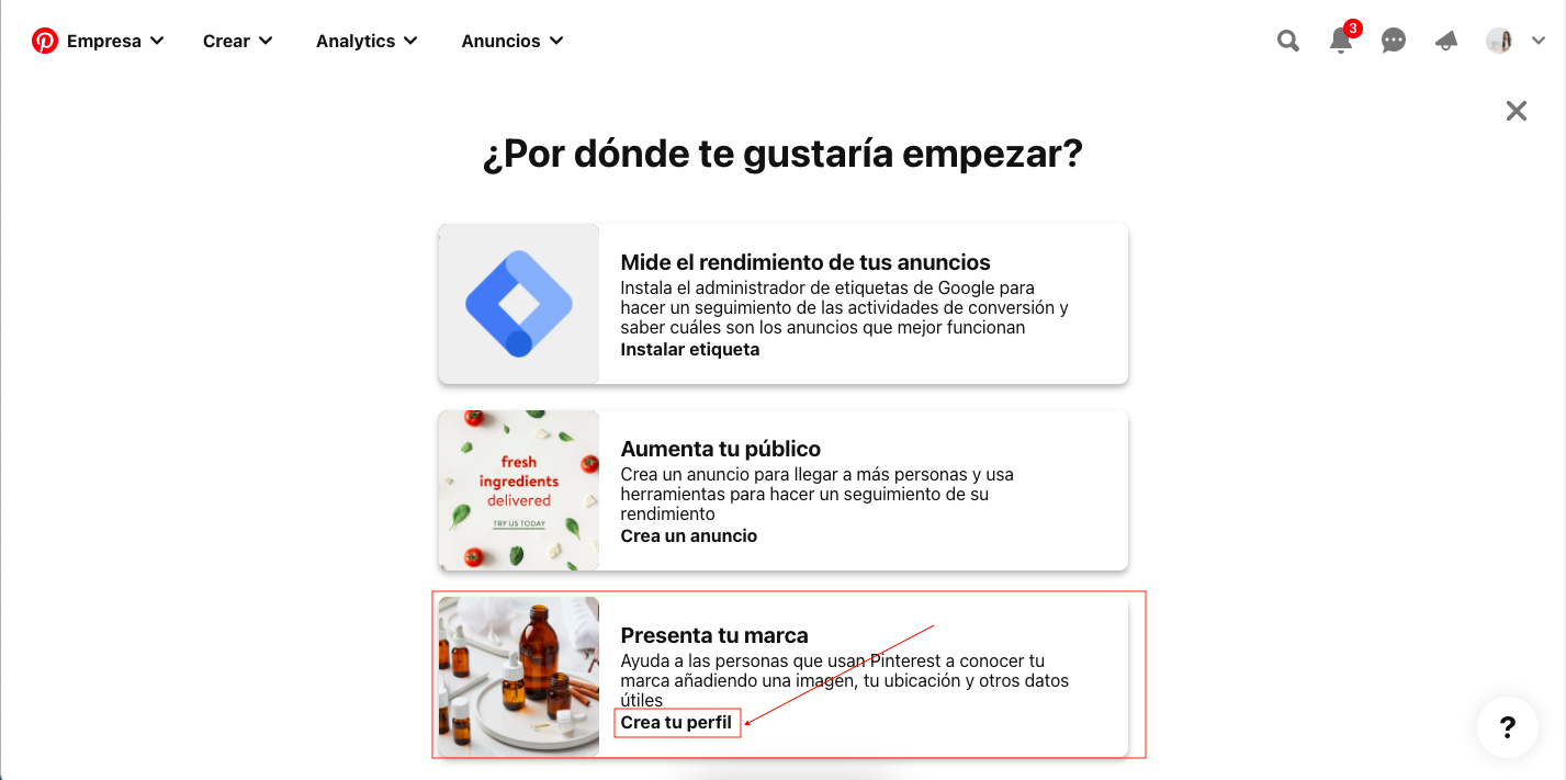 pinterest empresas